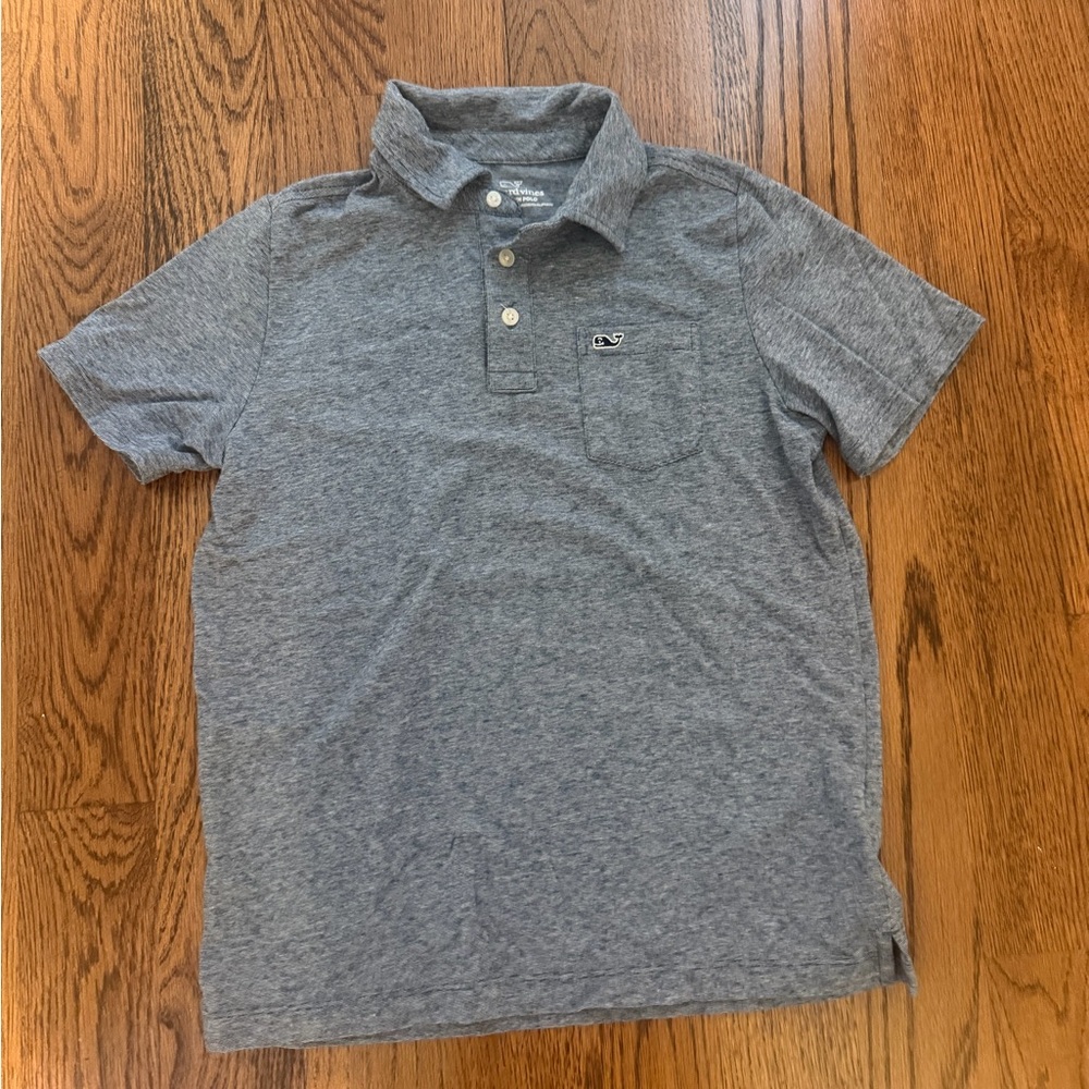 Vineyard Vines Boys Edgertown navy polo size M